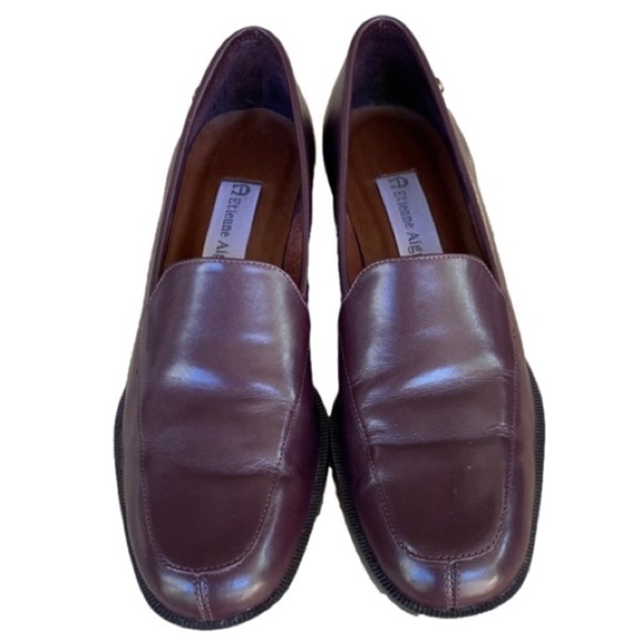 Etienne Aigner Shoes - ETIENNE AIGNER Townsend Loafers Leather Slip-on Low Heel Brown Women Size 6N
